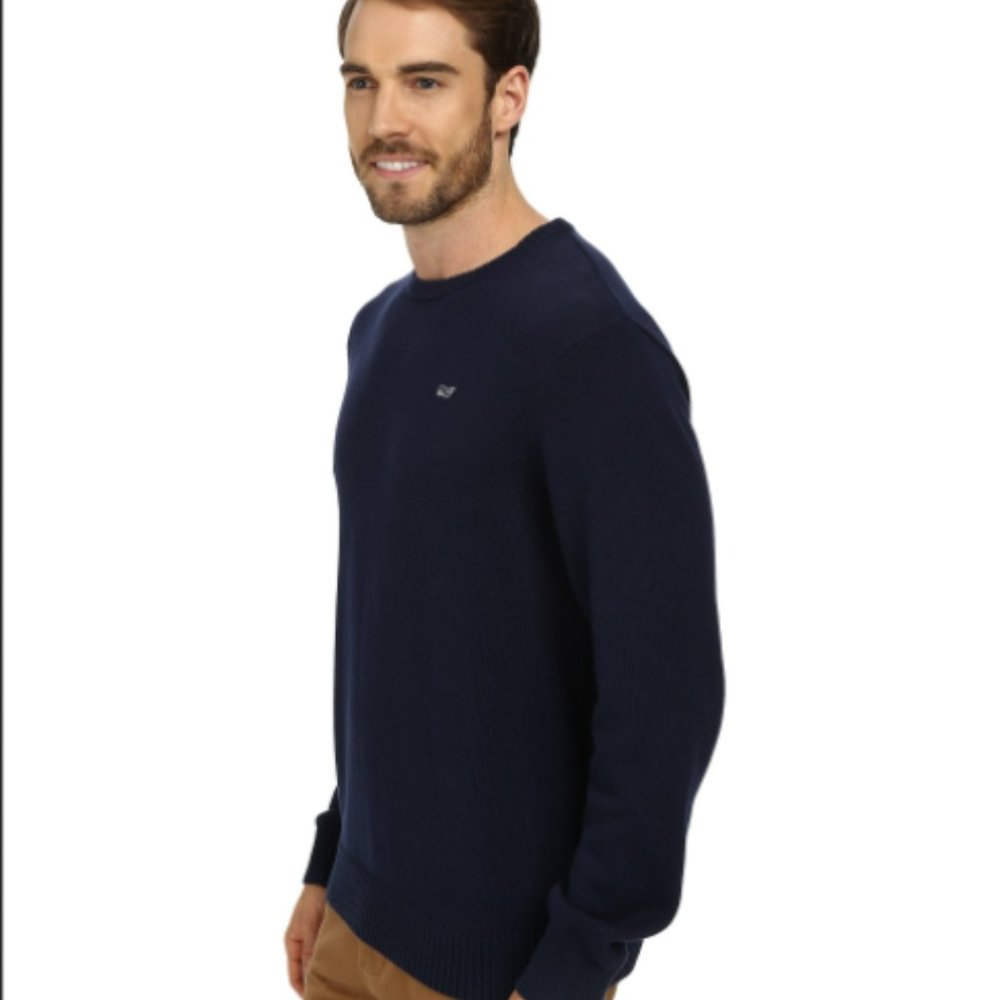 Vineyard Vines Large Navy Crewneck Sweater - Picture 3 of 5